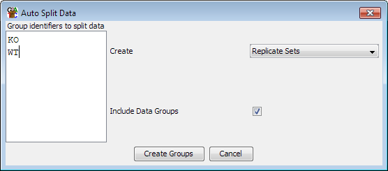 Auto Split Options