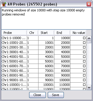 The Probe List View