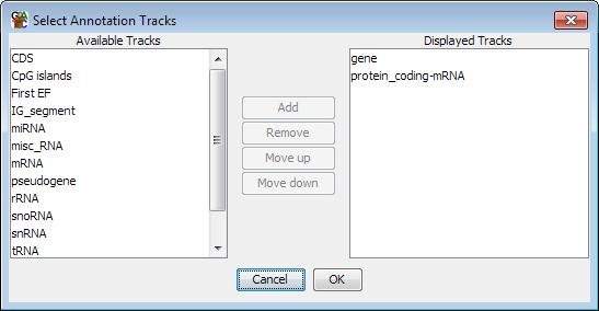 Set Annotation Tracks